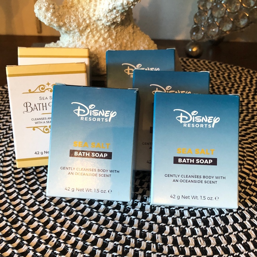 New in box. Set of 6 Individual Disney Sea Salt Bath Soap Bars